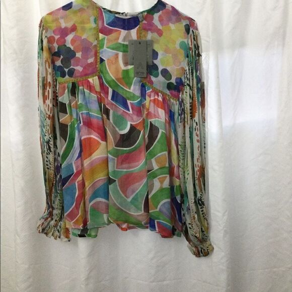NWT Blank London SP multicolor top Anthropologie - Picture 7 of 8
